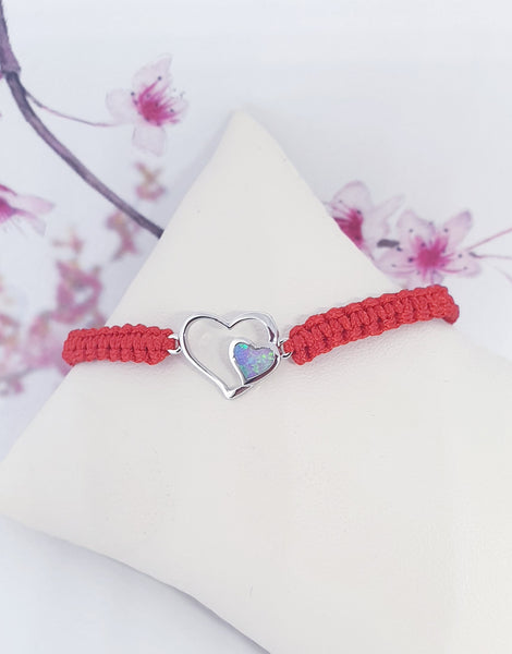 Friendship bracelet heart bracelet handmade gift for friend friendship gifts - Davihappyshop