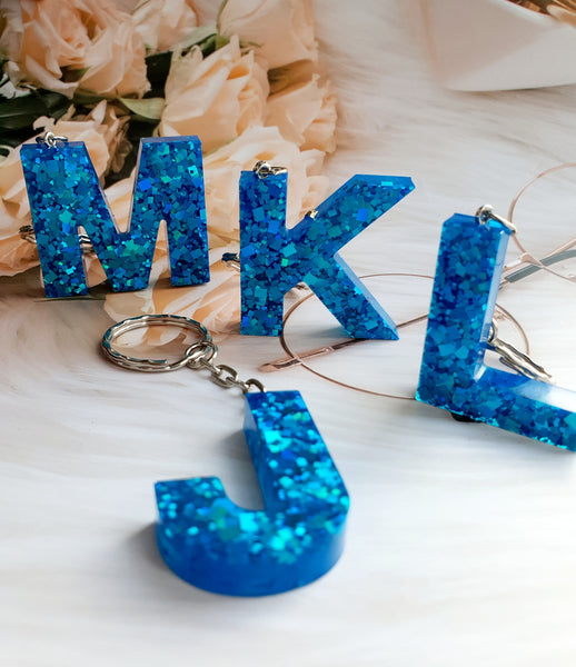 Resin Key Chain,Resin Letter Keychain,Alphabet Keychain,Key Chain Initial