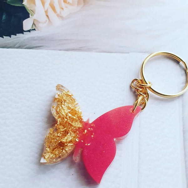 Handmade Resin Butterfly,Keyring Gift, Gifts Ideas, Women Accessories