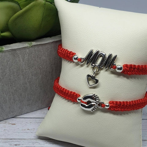 Mommy and me  bracelets, mom kid set of bracelets, mother daughter jewelry, mother's day gift - Davihappyshop